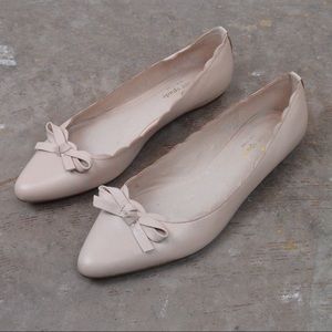 Kate Spade Pink Cream Ballet Flats